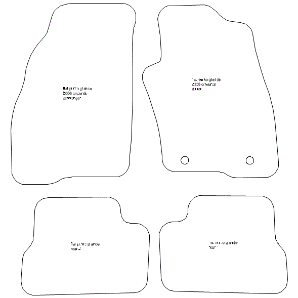 Tailored Charcoal Velour Floor Mats For MG HS (2019+) Automatic – Double Heel Pad, UK Made